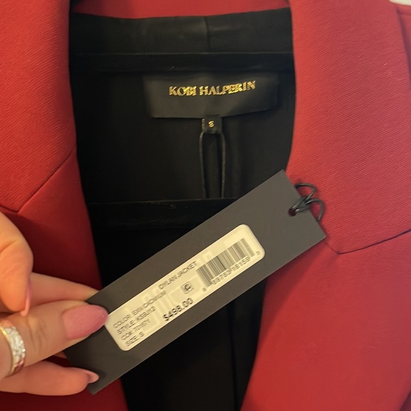 Kobi Halperin Red Blazer - size small NEVER WORN W/ TAGS - Picture 2 of 3